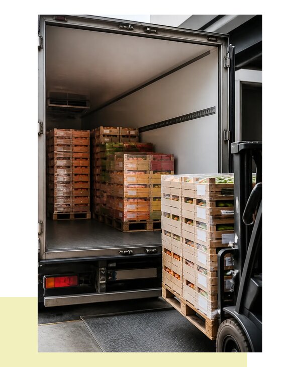 Перевозка сельхозпродукции на паллетах с доставкой в Губаху